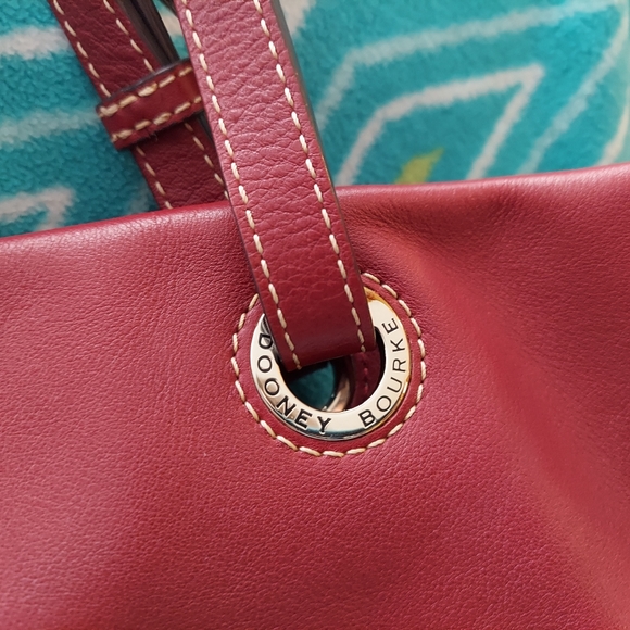 Vintage Dooney & Bourke Large Leather Florentine Leather Tote - Picture 4 of 14